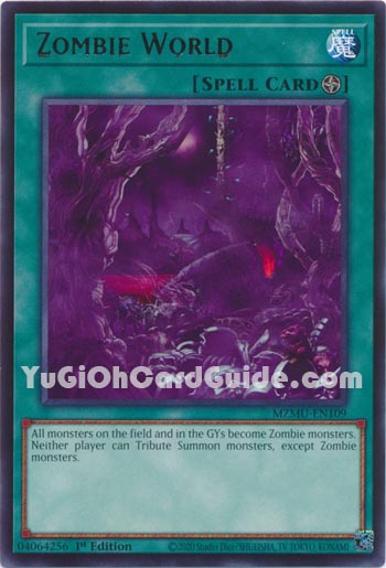 Yu-Gi-Oh Card: Zombie World