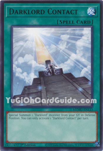 Yu-Gi-Oh Card: Darklord Contact