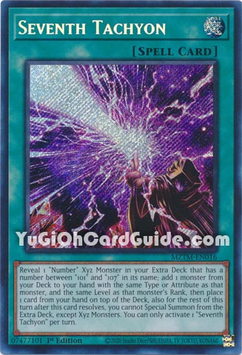 Yu-Gi-Oh Card: Seventh Tachyon