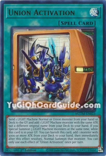 Yu-Gi-Oh Card: Union Activation