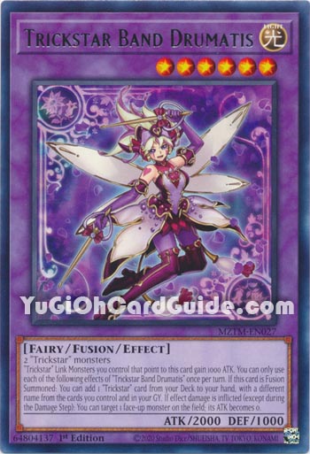 Yu-Gi-Oh Card: Trickstar Band Drumatis