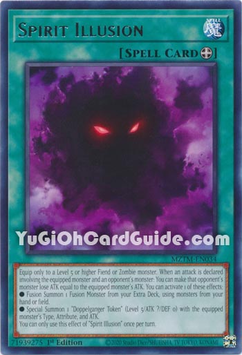 Yu-Gi-Oh Card: Spirit Illusion