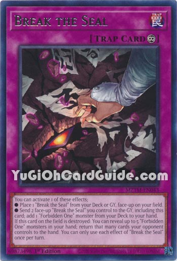 Yu-Gi-Oh Card: Break the Seal