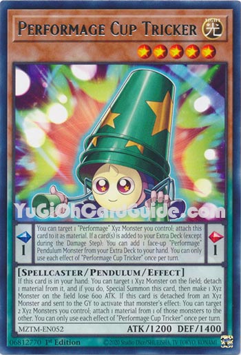 Yu-Gi-Oh Card: Performage Cup Tricker