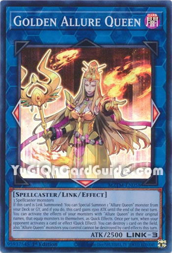 Yu-Gi-Oh Card: Golden Allure Queen