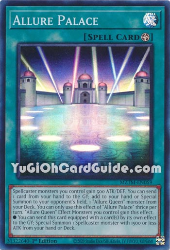 Yu-Gi-Oh Card: Allure Palace