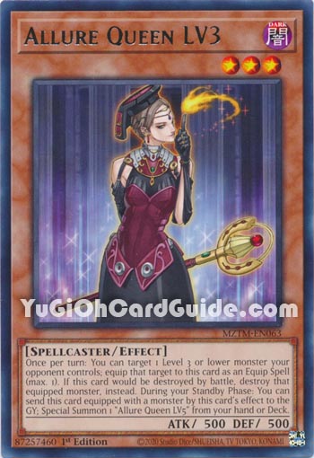 Yu-Gi-Oh Card: Allure Queen LV3