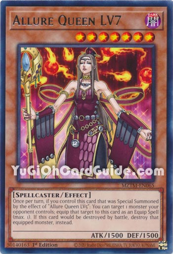 Yu-Gi-Oh Card: Allure Queen LV7