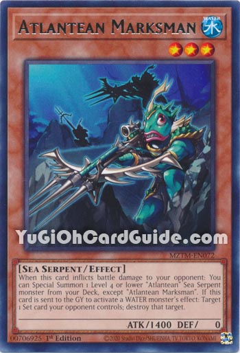 Yu-Gi-Oh Card: Atlantean Marksman