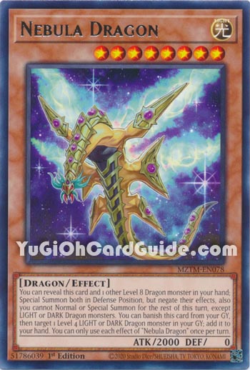 Yu-Gi-Oh Card: Nebula Dragon