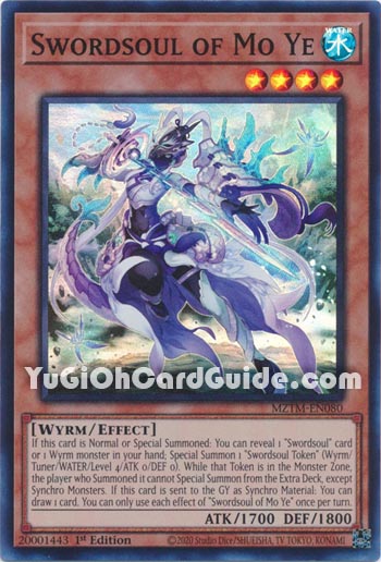 Yu-Gi-Oh Card: Swordsoul of Mo Ye