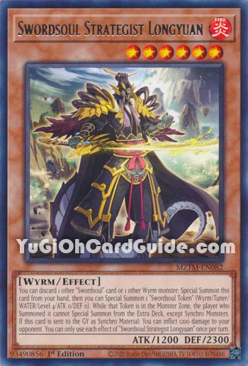 Yu-Gi-Oh Card: Swordsoul Strategist Longyuan