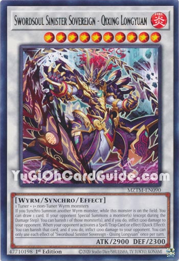 Yu-Gi-Oh Card: Swordsoul Sinister Sovereign - Qixing Longyuan