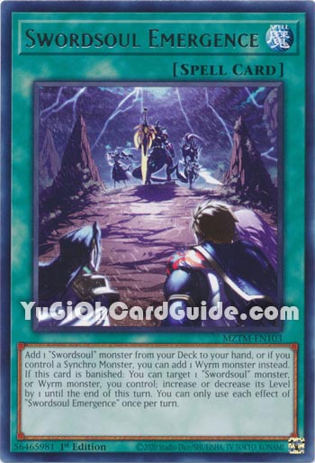 Yu-Gi-Oh Card: Swordsoul Emergence