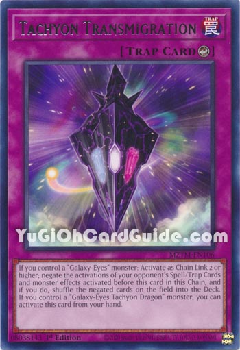 Yu-Gi-Oh Card: Tachyon Transmigration