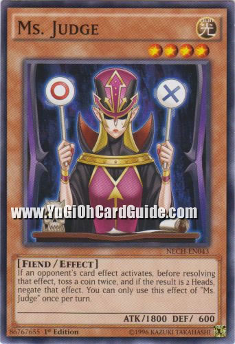 Yu-Gi-Oh Card: Ms. Judge