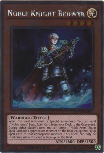 Yu-Gi-Oh Card: Noble Knight Bedwyr