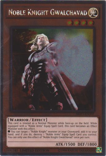 Yu-Gi-Oh Card: Noble Knight Gwalchavad