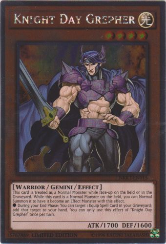 Yu-Gi-Oh Card: Knight Day Grepher