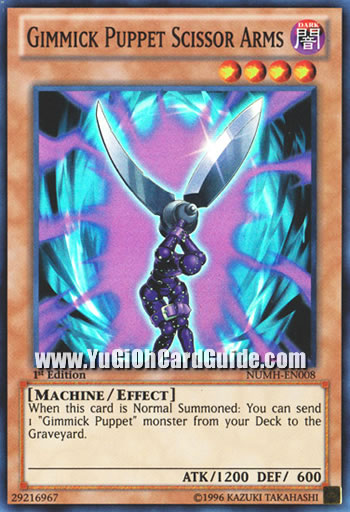 Yu-Gi-Oh Card: Gimmick Puppet Scissor Arms