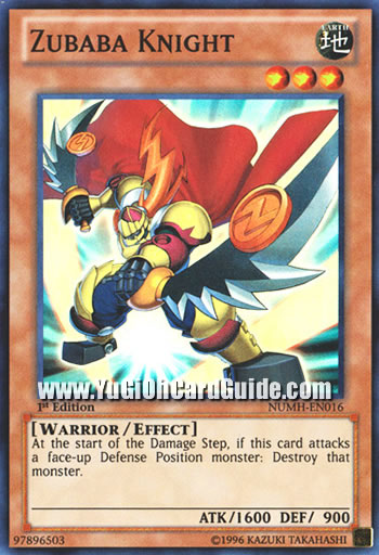 Yu-Gi-Oh Card: Zubaba Knight