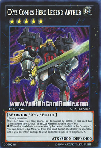Yu-Gi-Oh Card: CXyz Comics Hero Legend Arthur