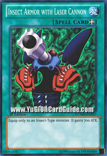 Yu-Gi-Oh! Insect Armor with Laser Cannon