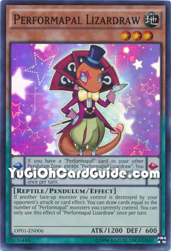 Yu-Gi-Oh! Performapal Lizardraw Karte (MP16-EN004) – Common, 1. Edition Aus Mega Pack 2016