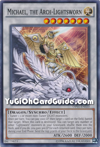 Yu-Gi-Oh Card: Michael, The Arch-Lightsworn