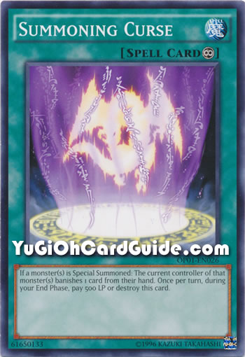 Yu-Gi-Oh Card: Summoning Curse