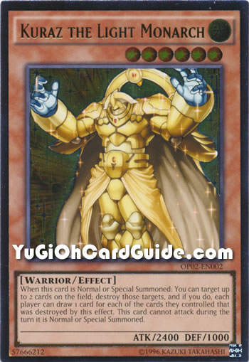 Yu-Gi-Oh Card: Kuraz the Light Monarch