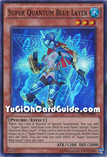 Yu-Gi-Oh Card: Super Quantum Blue Layer