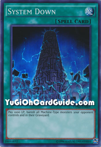 Yu-Gi-Oh Card: System Down