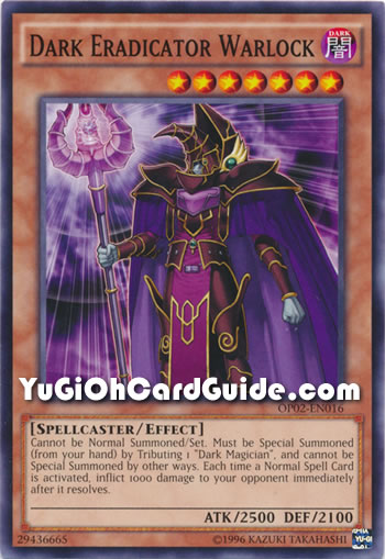 Yu-Gi-Oh Card: Dark Eradicator Warlock