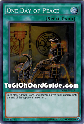 Yu-Gi-Oh Card: One Day of Peace