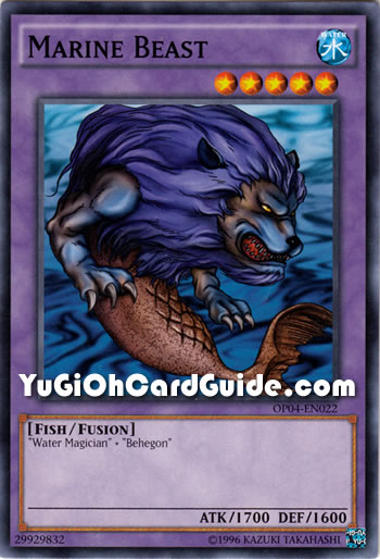 Yu-Gi-Oh Card: Marine Beast