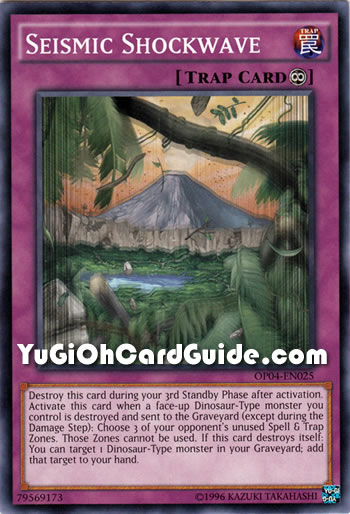Yu-Gi-Oh Card: Seismic Shockwave