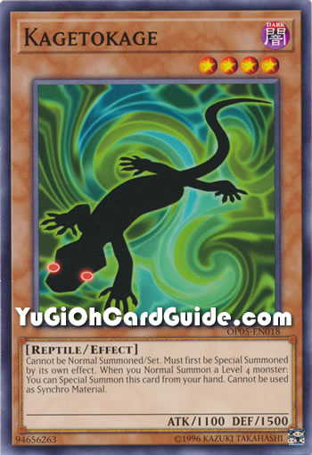 Yu-Gi-Oh Card: Kagetokage