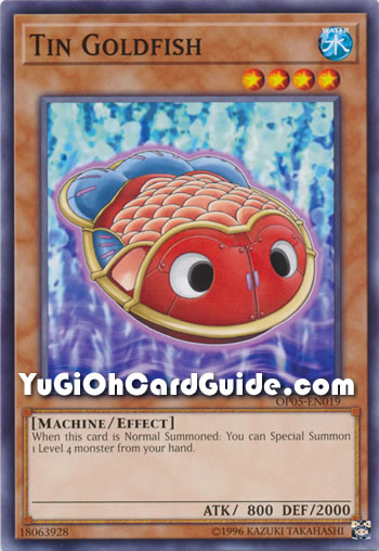 Yu-Gi-Oh Card: Tin Goldfish