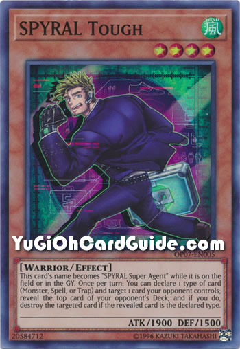 Yu-Gi-Oh Card: SPYRAL Tough