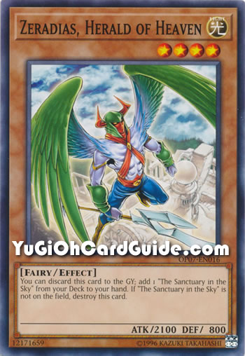 Yu-Gi-Oh Card: Zeradias, Herald of Heaven