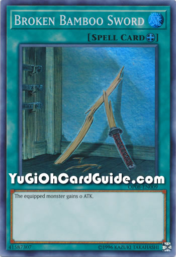 Yu-Gi-Oh Card: Broken Bamboo Sword