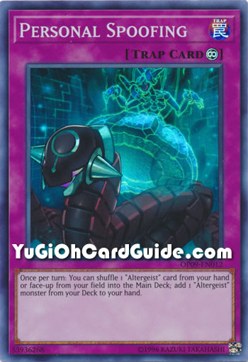 Yu-Gi-Oh Card: Personal Spoofing
