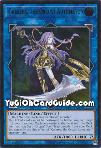 Yu-Gi-Oh Card: Galatea, the Orcust Automaton