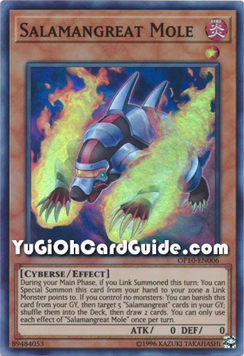 Yu-Gi-Oh Card: Salamangreat Mole