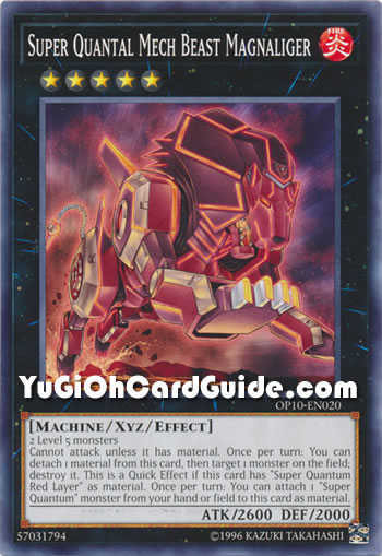 Yu-Gi-Oh Card: Super Quantal Mech Beast Magnaliger