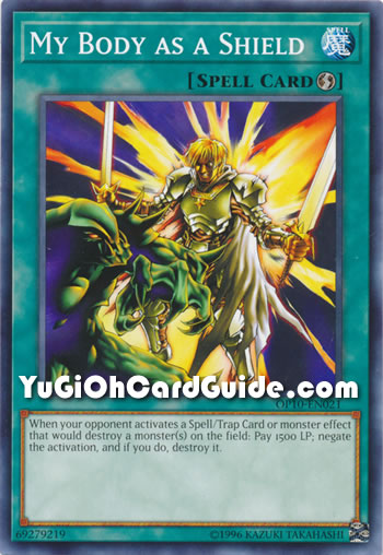 Yu-Gi-Oh Card: My Body as a Shield
