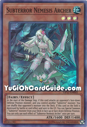 Yu-Gi-Oh Card: Subterror Nemesis Archer