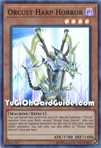 Yu-Gi-Oh Card: Orcust Harp Horror
