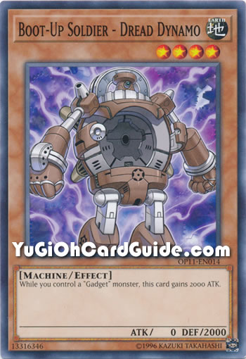 Yu-Gi-Oh Card: Boot-Up Soldier - Dread Dynamo